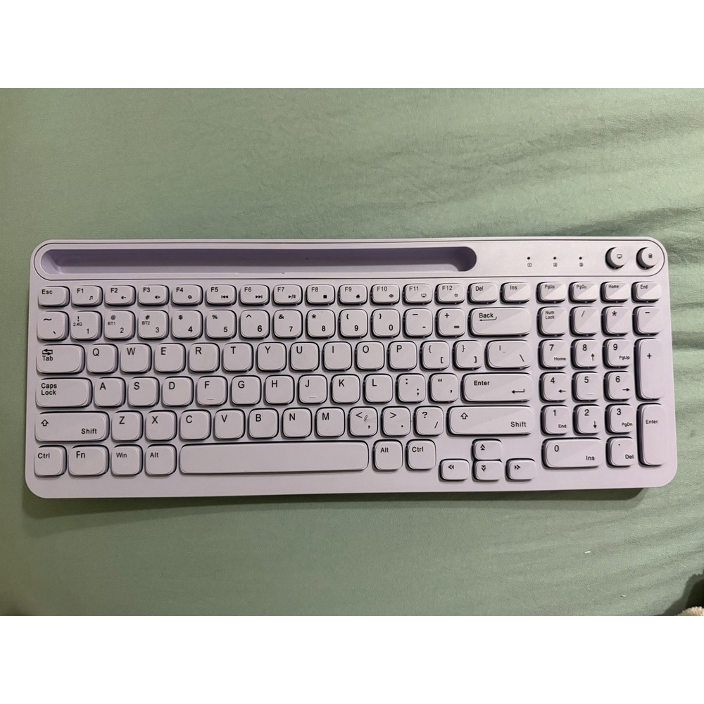 North Wireless Keyboard Full Size with Built-In Phone/Tablet Stand